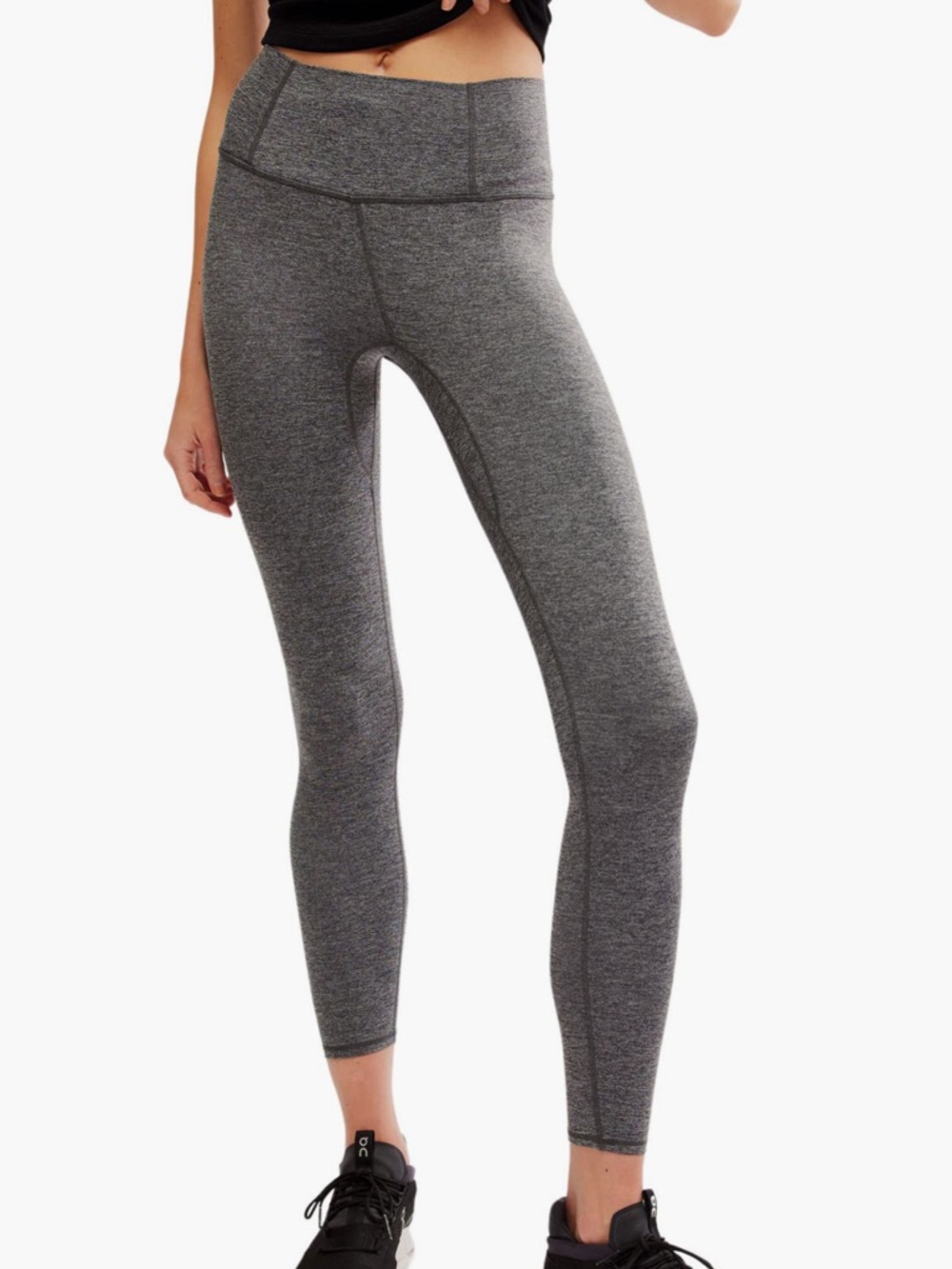 NWOT FP Movement Never Better Heather Thermal Lined Leggings in Graphite Size XL